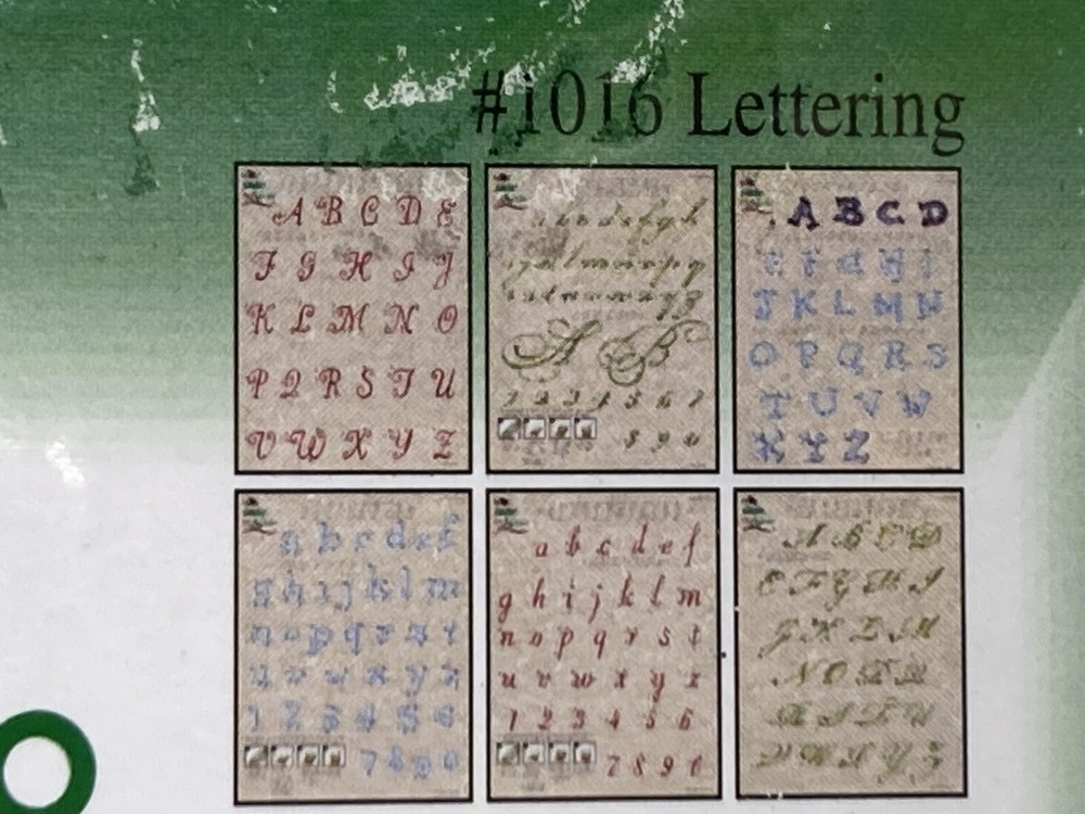 VTG Dewberry Painting Patterns Worksheet Pack Lettering #2 3 Sheets