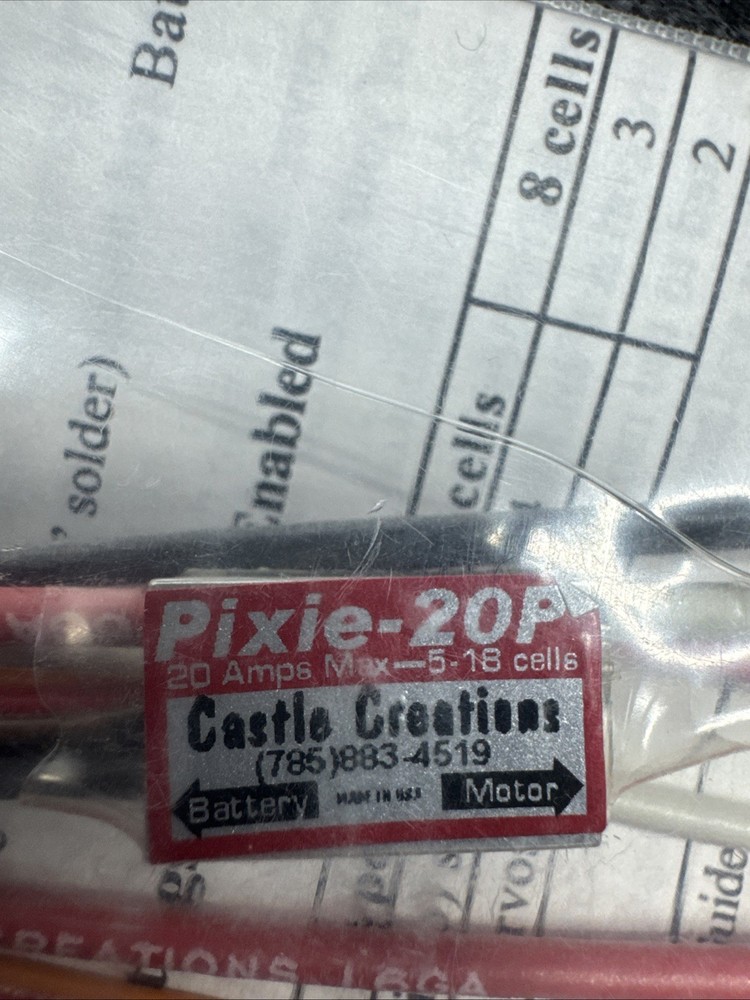 Castle Creations Pixie-20P Digital Motor Control small brushless esc