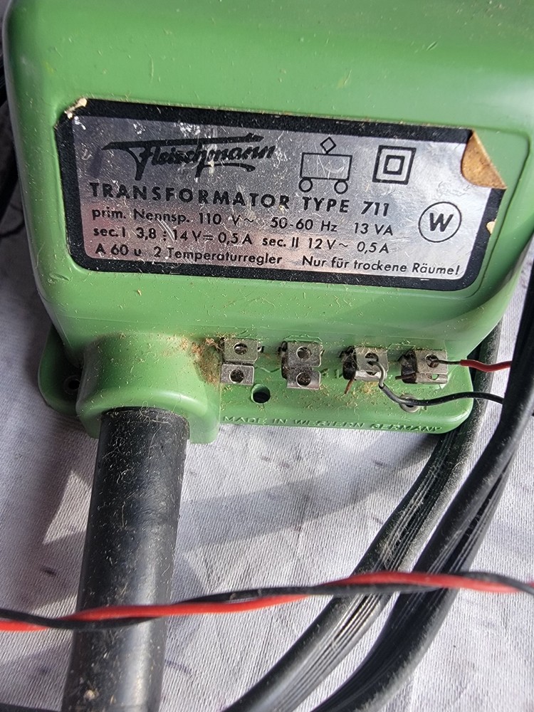 Fleischmann Transformer 110 Volt Type 711 For Use In Trains, Railroads Untested