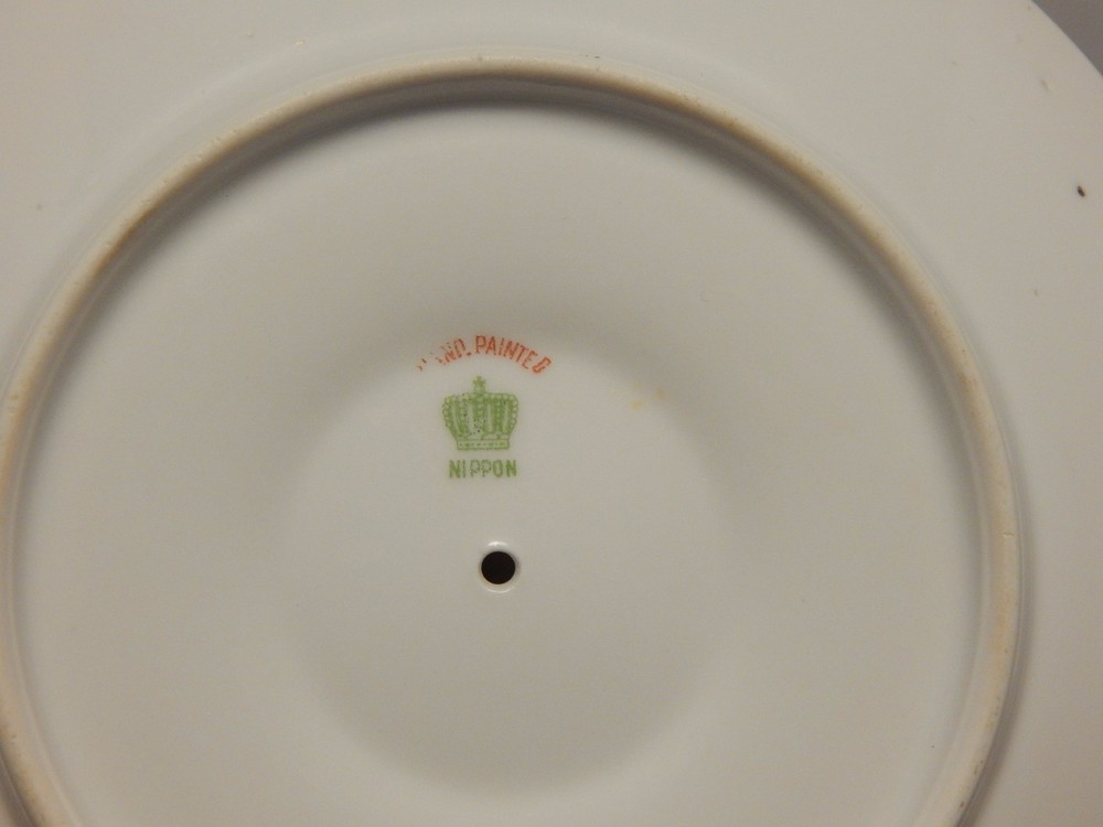 Nippon Porcelain Handled Small Tray Seagulls Pattern