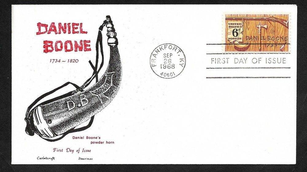 #1357 6c Daniel Boone- Cachet Craft / Messinee FDC