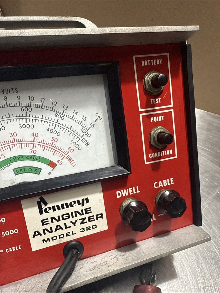 Vintage Penney's Engine Analyzer, Model 320.