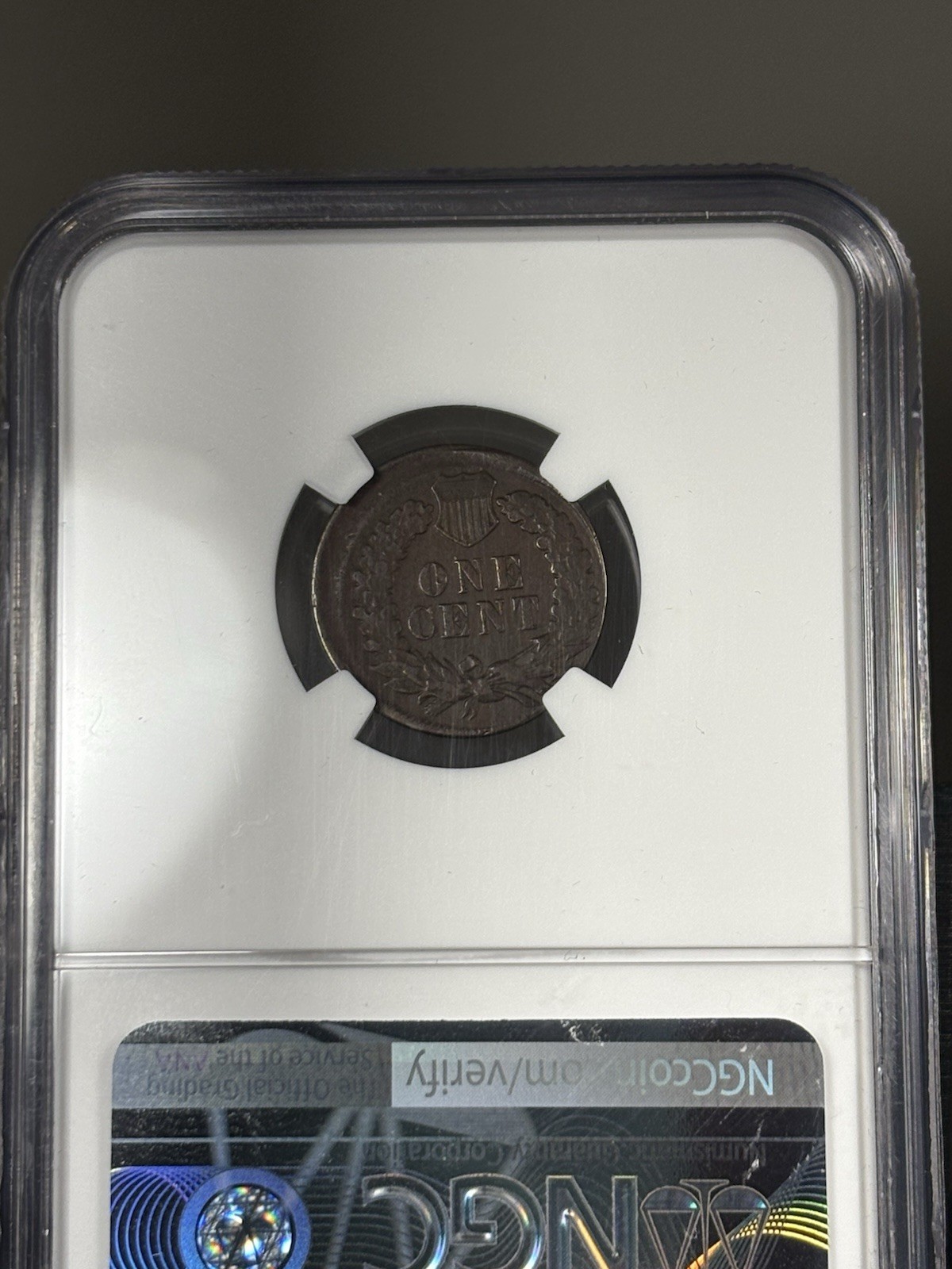 1897 Indian Head Cent VF Details 10% Off Center