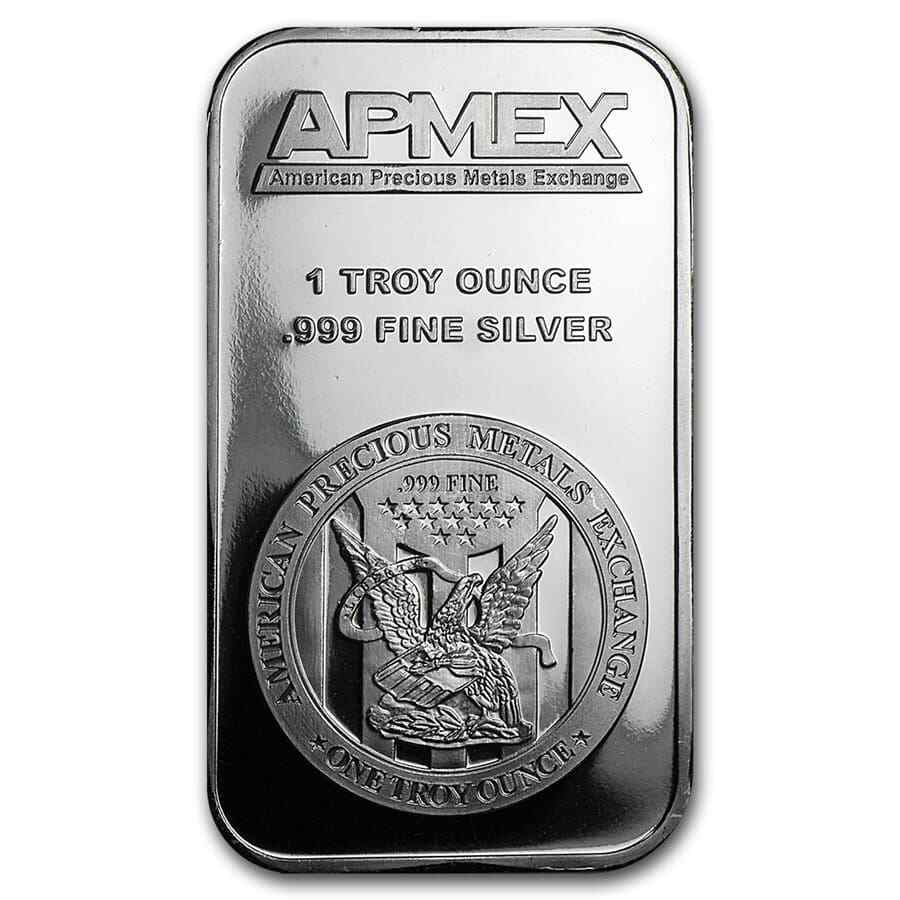 1 oz Silver Bar - APMEX (In TEP Package) - SKU #82241