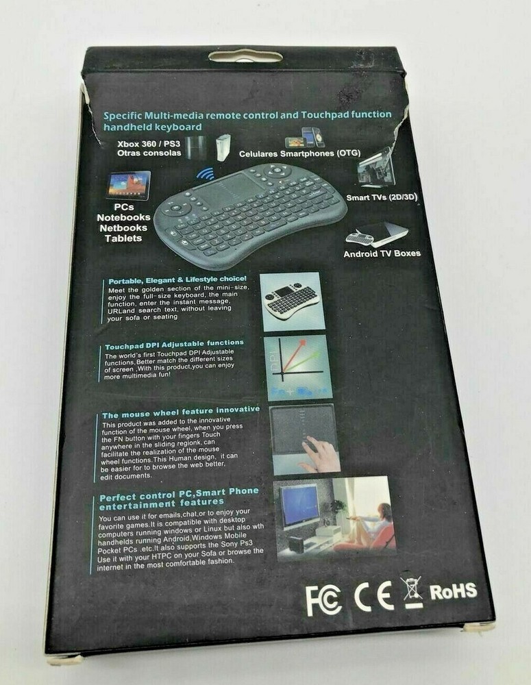 (NEW) TickBox Wireless Multi Mini Keyboard Android TV PS3 Xbox 360 Smart Phones