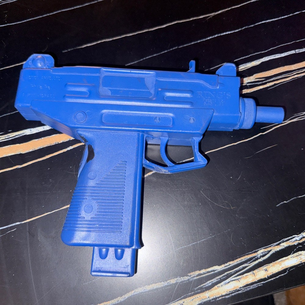 Ring's Plastic Blue Training UZI pistol 9mm