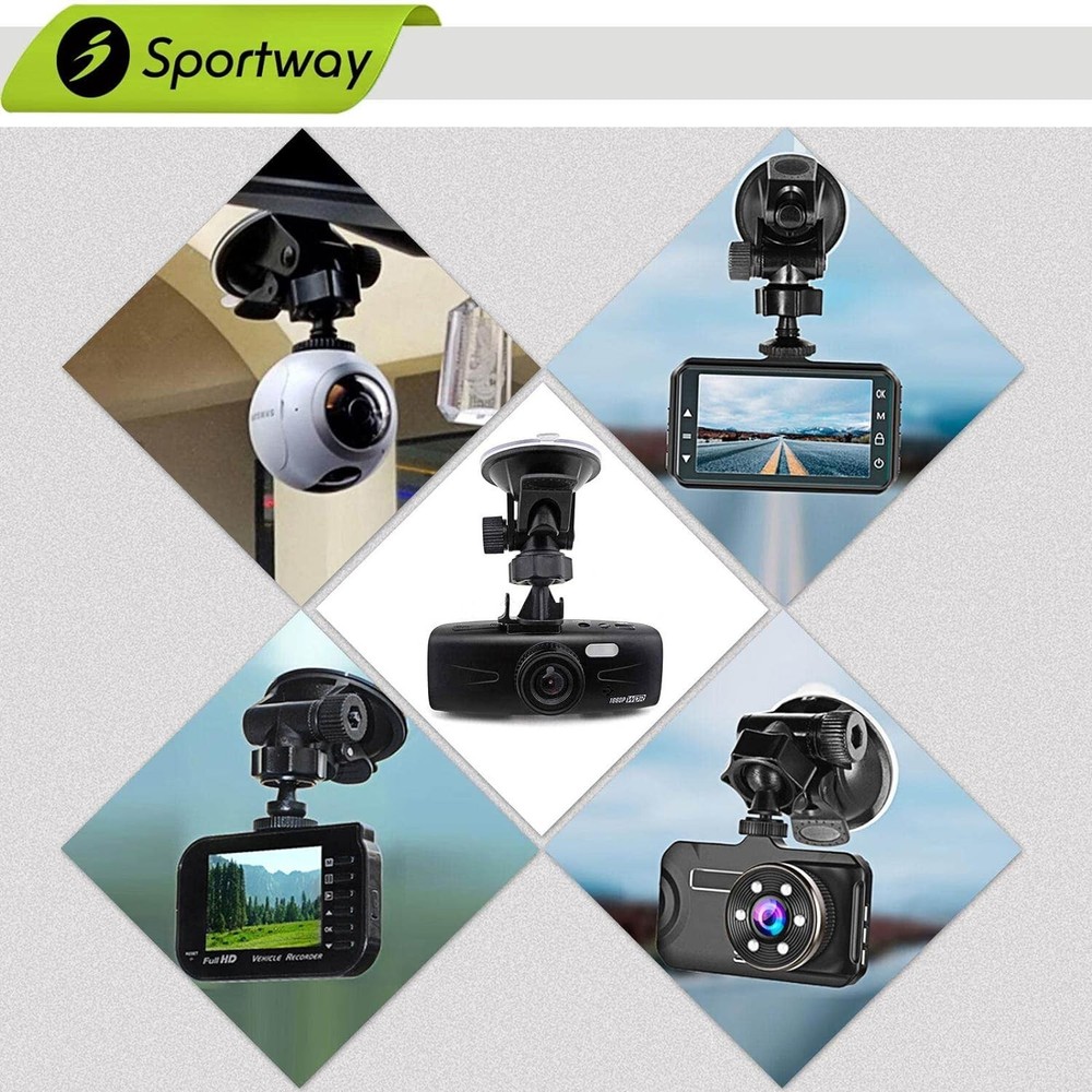 Universal Dash Cam Mount with 10pcs Joints – Easy Installation and Adjustability