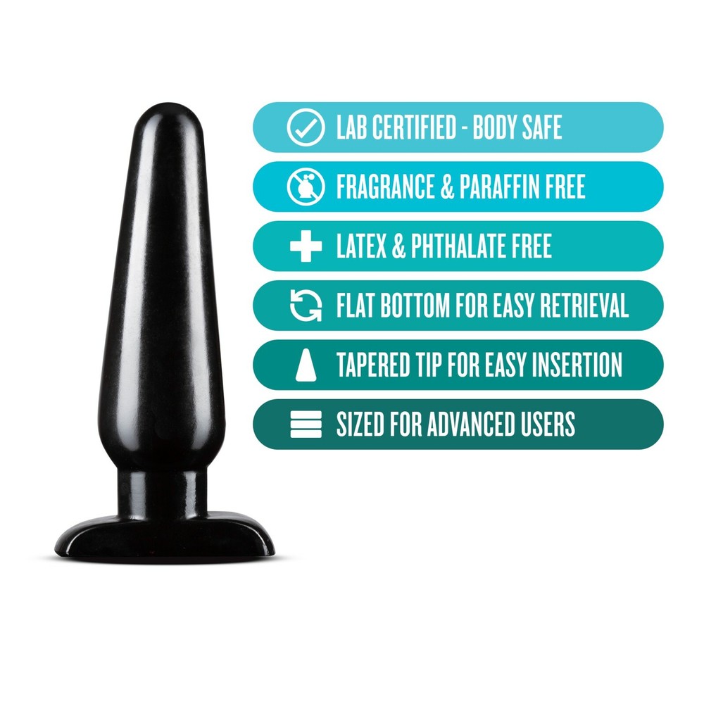 Blush Anal Adventures 6 1/2 Inch Smooth Large Easy To Insert Basic Butt Plug