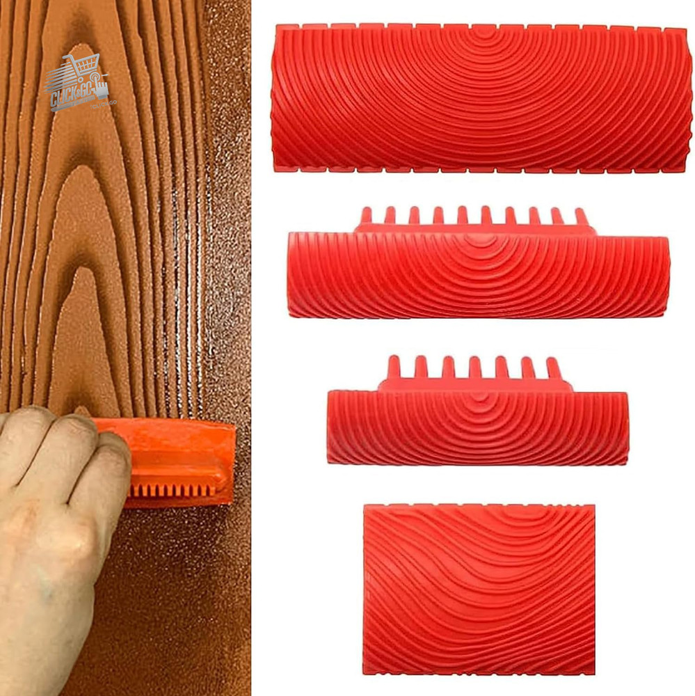Wood Grain Tool, Rubber Painting Tool for Decorations