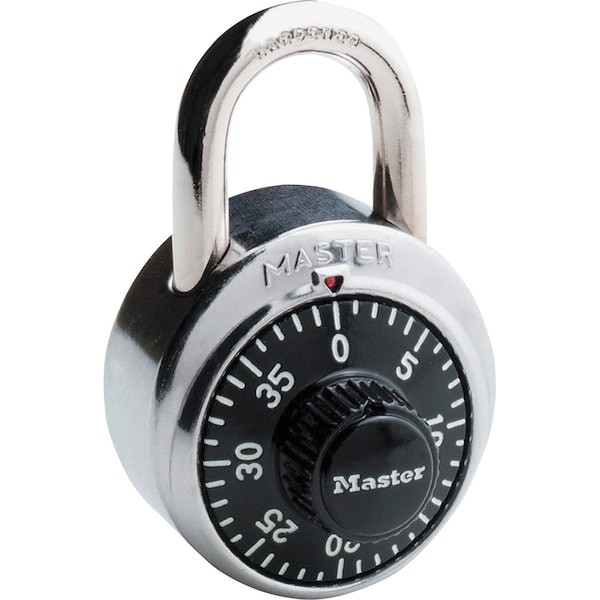 Master Lock 1500Dwwg Combination Padlock, Center, Silver