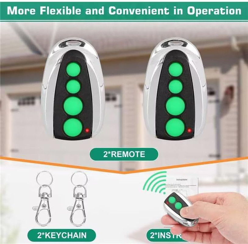 M12 Remote Control Transmitter for Automatic Swing Sliding Gate, Compatible with