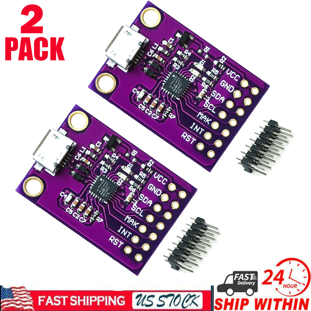 2x CP2112 Debug Board USB to SMBus I2C Communication Module 2.0 MicroUSB