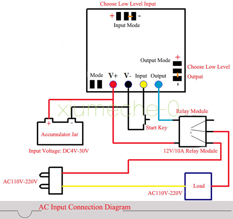 3.3-18V Timer Switch Controller Module 10S-24H Steady Adjustable Delay Module