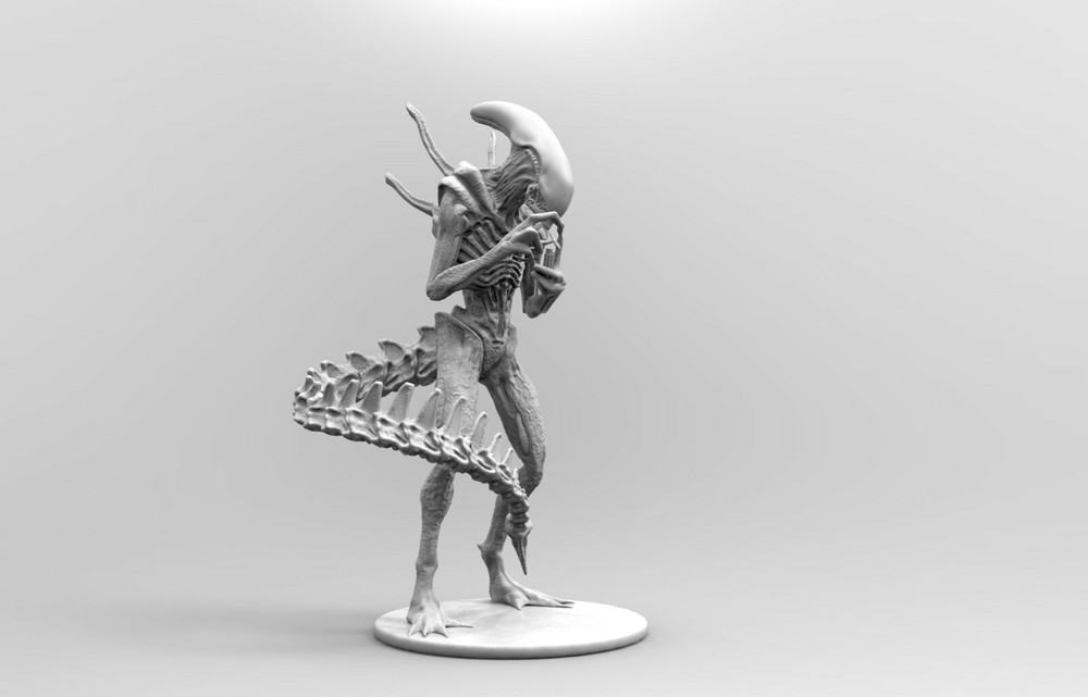 ALIEN XENOMORPH SMOKING JOINT TABACO CIGAR 3D PRINT