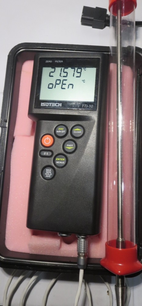 ISOTECH TTI-10, 2ch Precision Thermometer with one  reference probe.