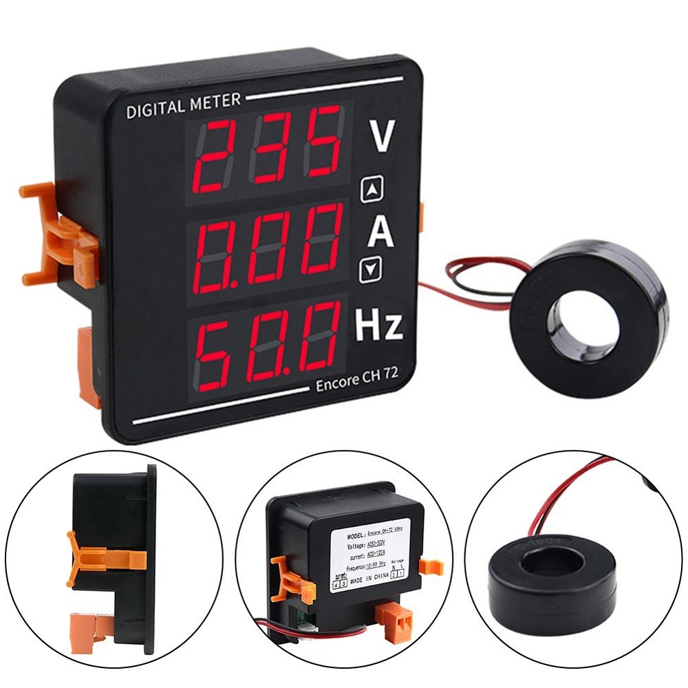 Easy to Read Digital Display AC Meter for Accurate Frequency Measurement