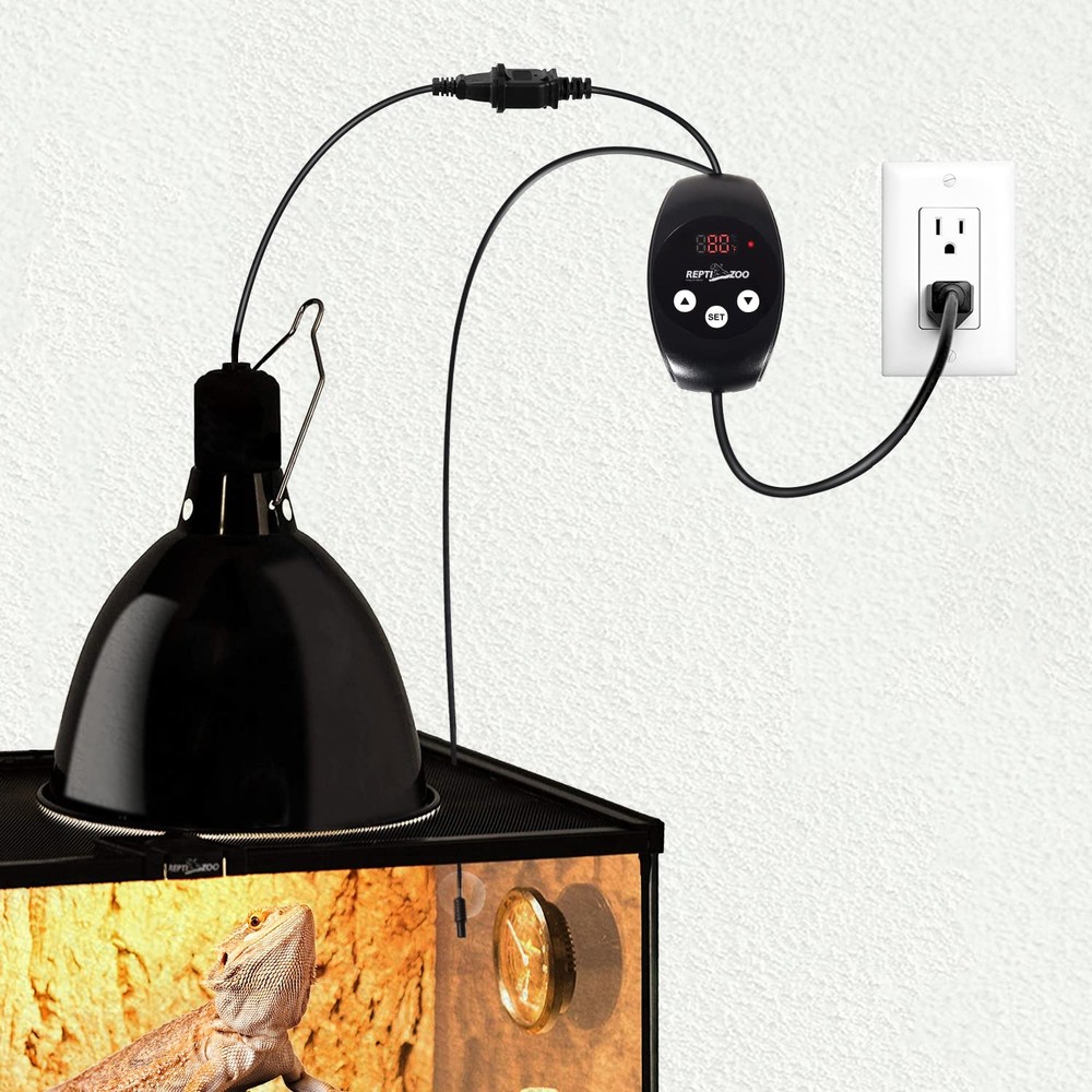 REPTIZOO Dimming Thermostat, PID Temperature Controller with Memory Function,...