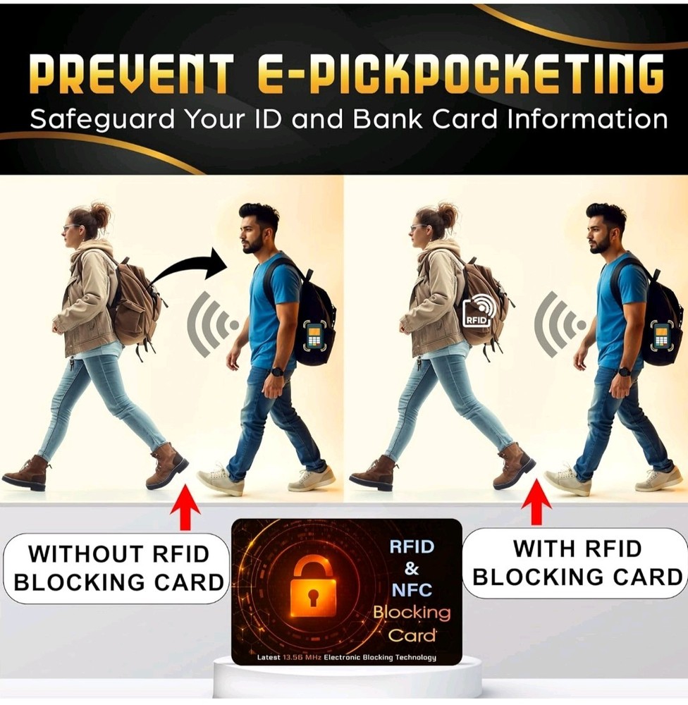 RFID & NFC Shield Blocking Protection "100 Card Pack"