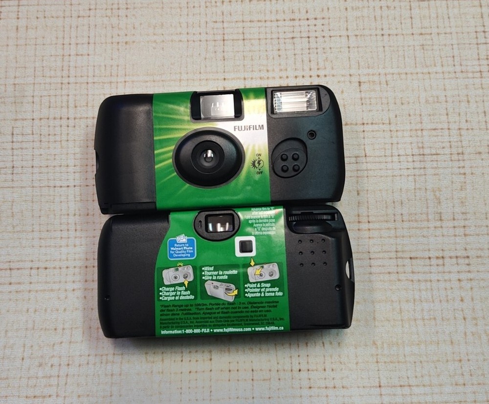 Fujifilm QUICKSNAP-FLASH400/2 Disposable 35mm Camera With Flash, 2 Pack