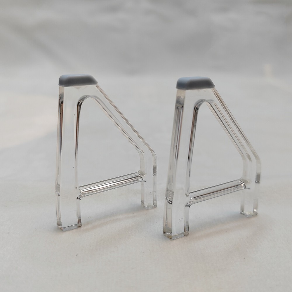 For PS5 Slim Horizontal Bracket Anti-slip Triangular Clear Mount Stand Support