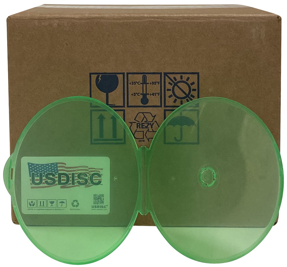 USDISC Clamshell Cases, Single 1 Disc (Multicolor) Lot