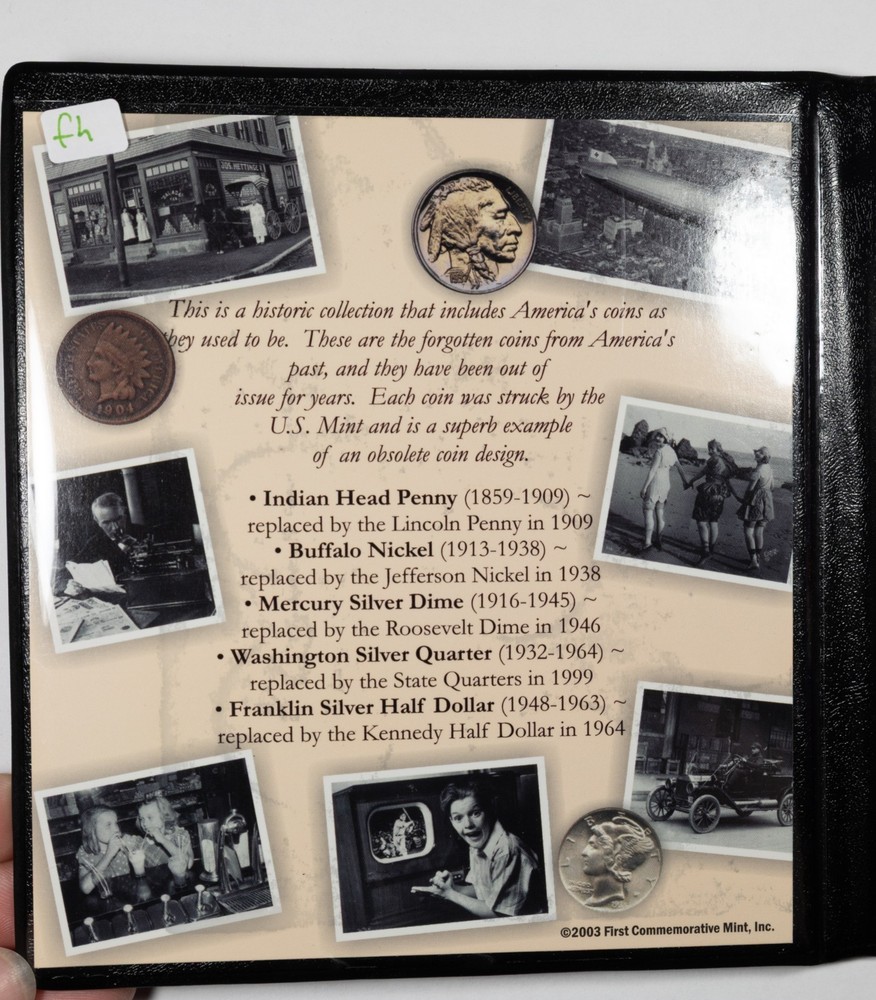 Silver "The Way They Were" First Commorative Mint Coin Collection Book