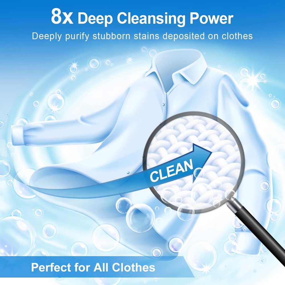 Binbata Laundry Detergent Sheets, Up To 128 Loads Hypoallergenic Eco-Friendly...