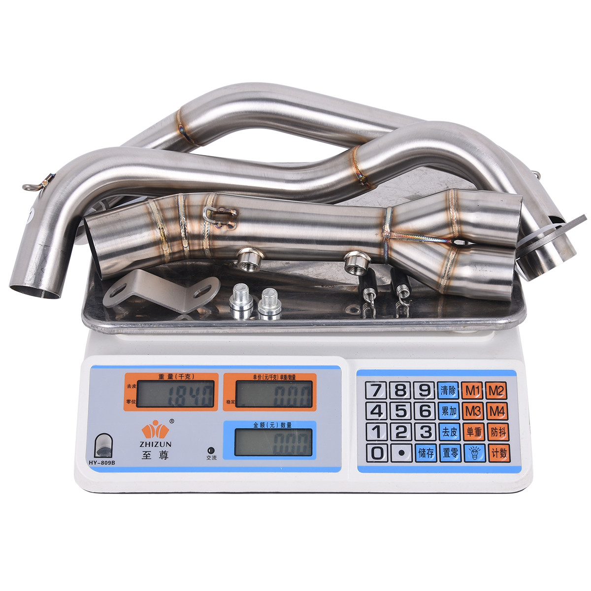 Black Full Exhaust System Header Pipe Muffler For Yamaha MT-07 Tracer7 2025-2026