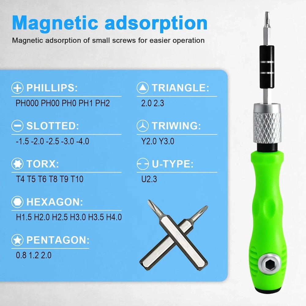 33 in 1 Small Precision Screwdriver Set, Magnetic Mini Screwdriver Set