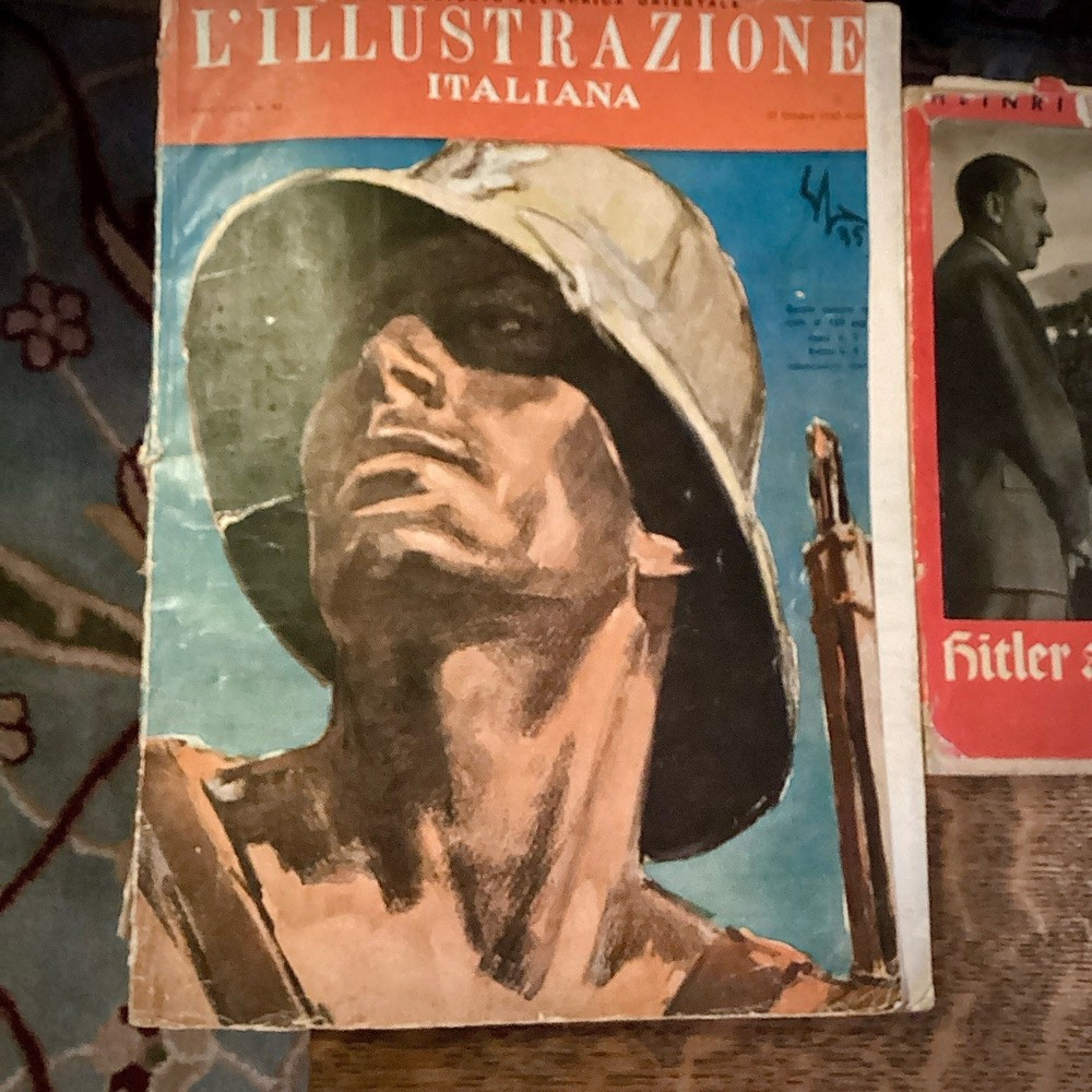 WWII 1939 Unser Führer 50th Birthday Photobook & L'Illustrazione Italiana Lot