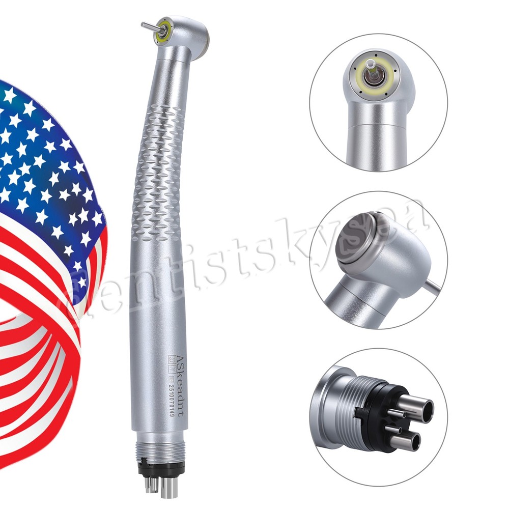 Dental Ring LED Optic High Speed Handpiece E-Generator Shadowless 4 Hole
