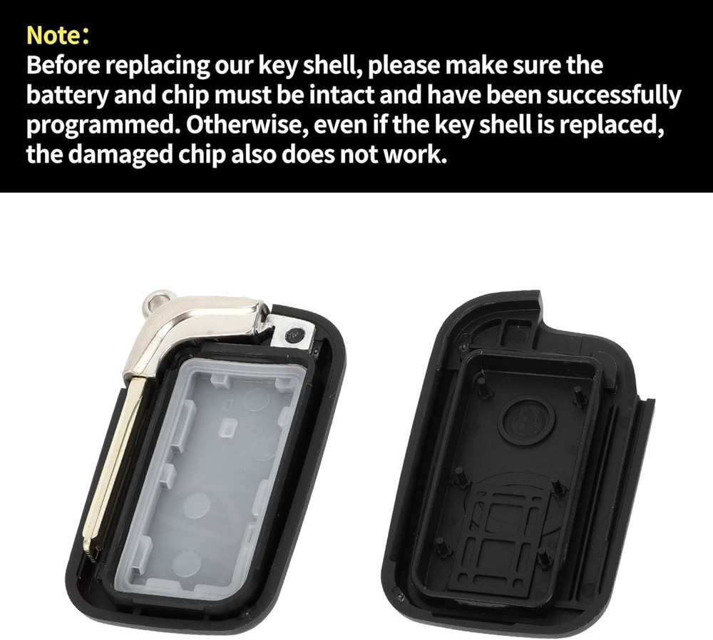 X AUTOHAUX Key Shell Case Keyless Entry Remote Fob Replacement Black