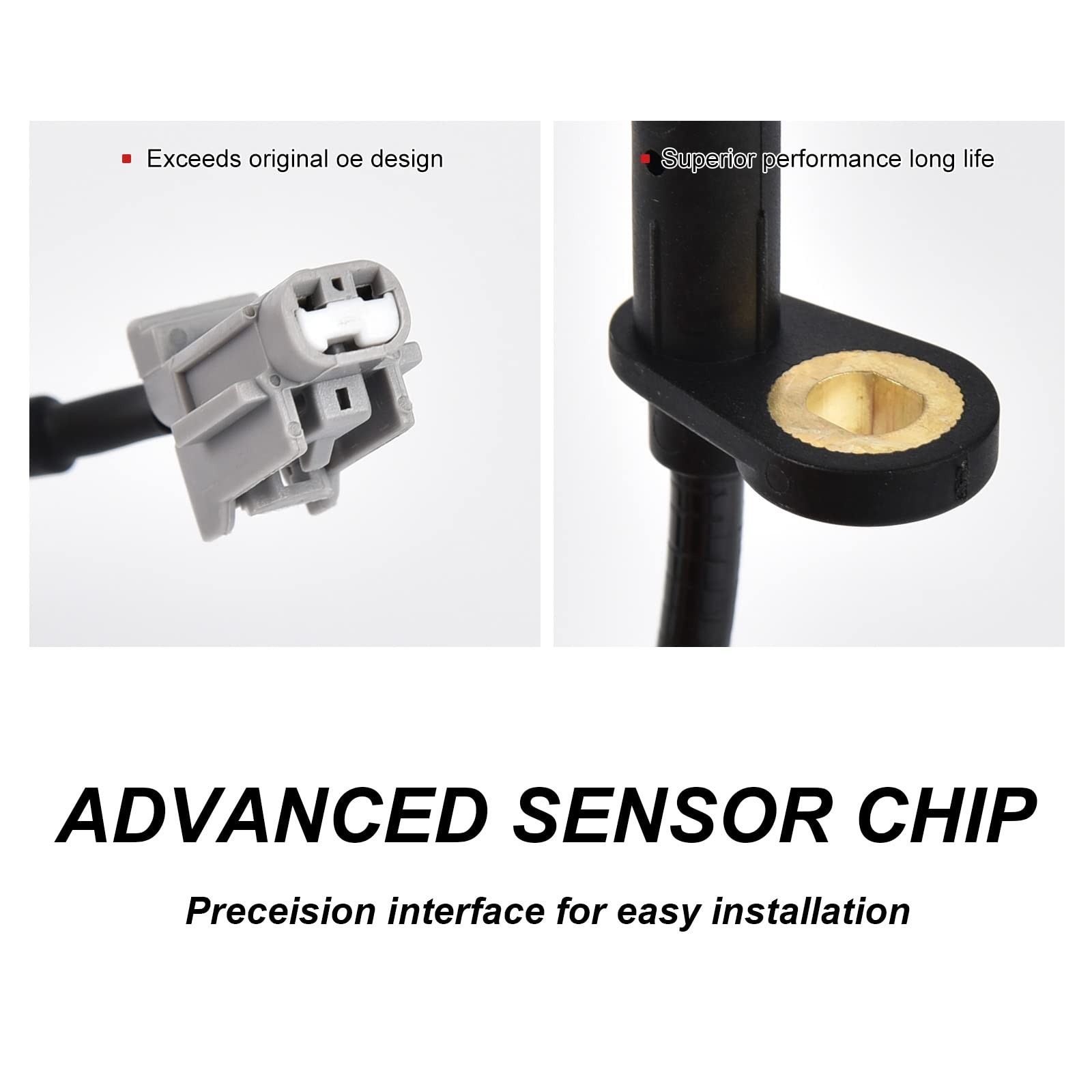 ABS Wheel Speed Sensor Front Left Right, Compatible with Nissan 2013-2020, Al...