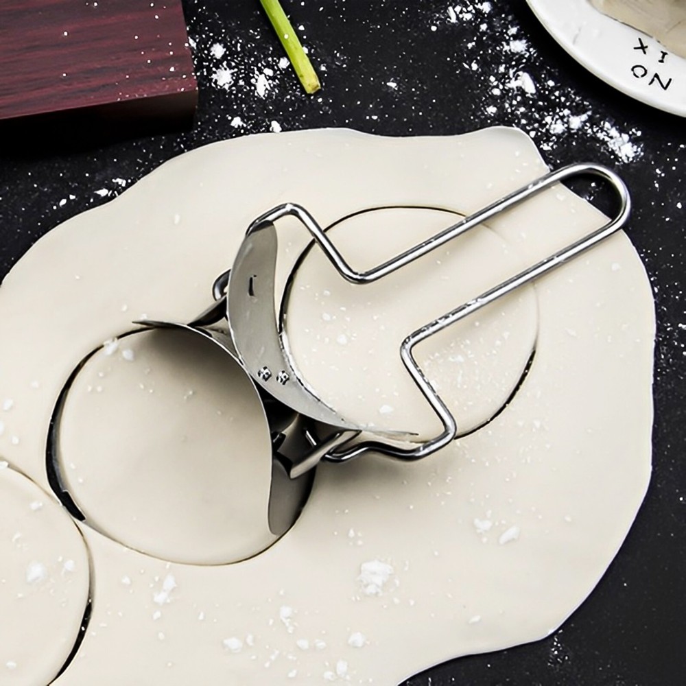 Lifexciting Pastry Rolling Cutter Circle Dough Blade Roller Dumpling Wrapper