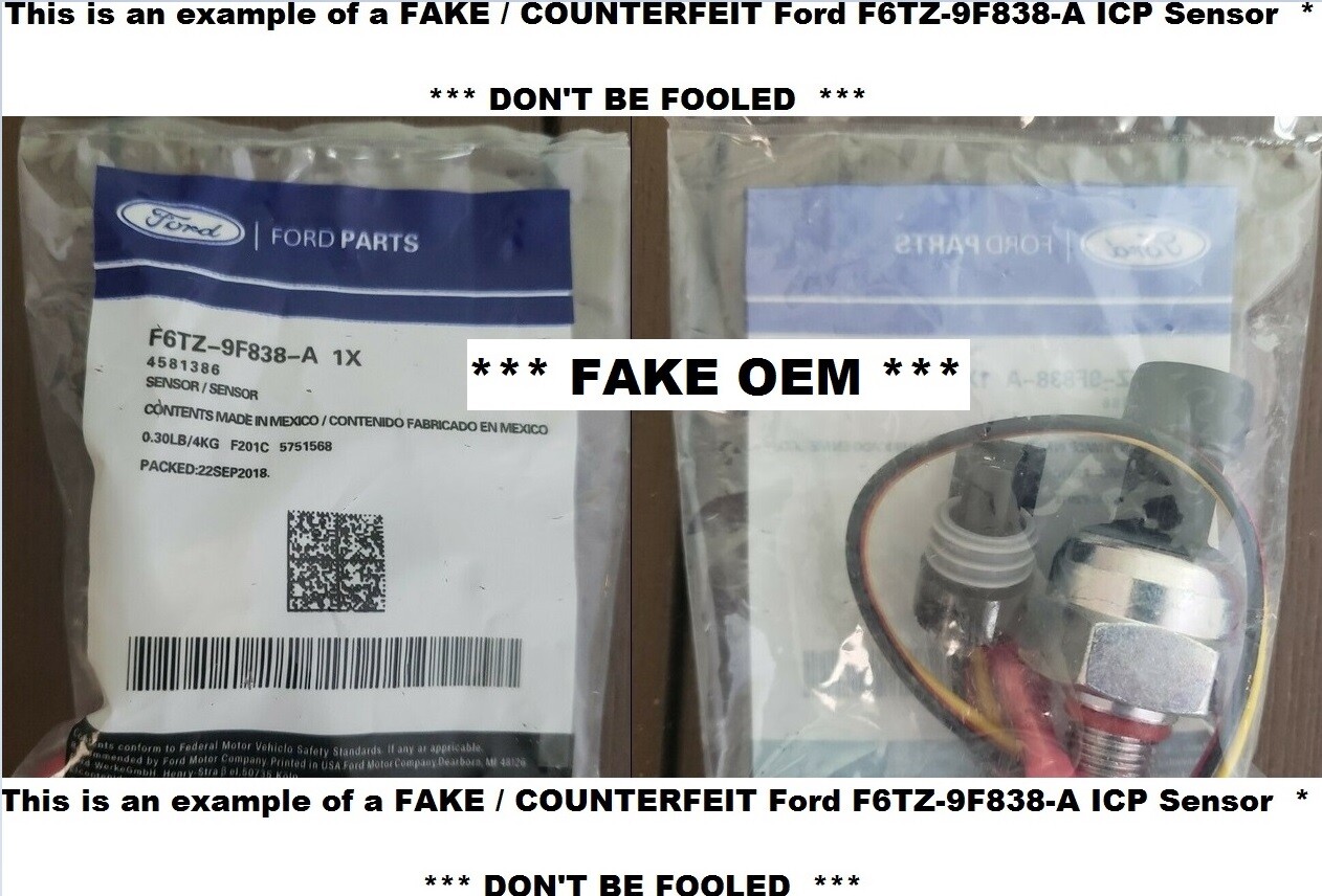 New Genuine OEM Ford F6TZ-9F838-A ICP Sensor 7.3L for 97-03 - Free Shipping !