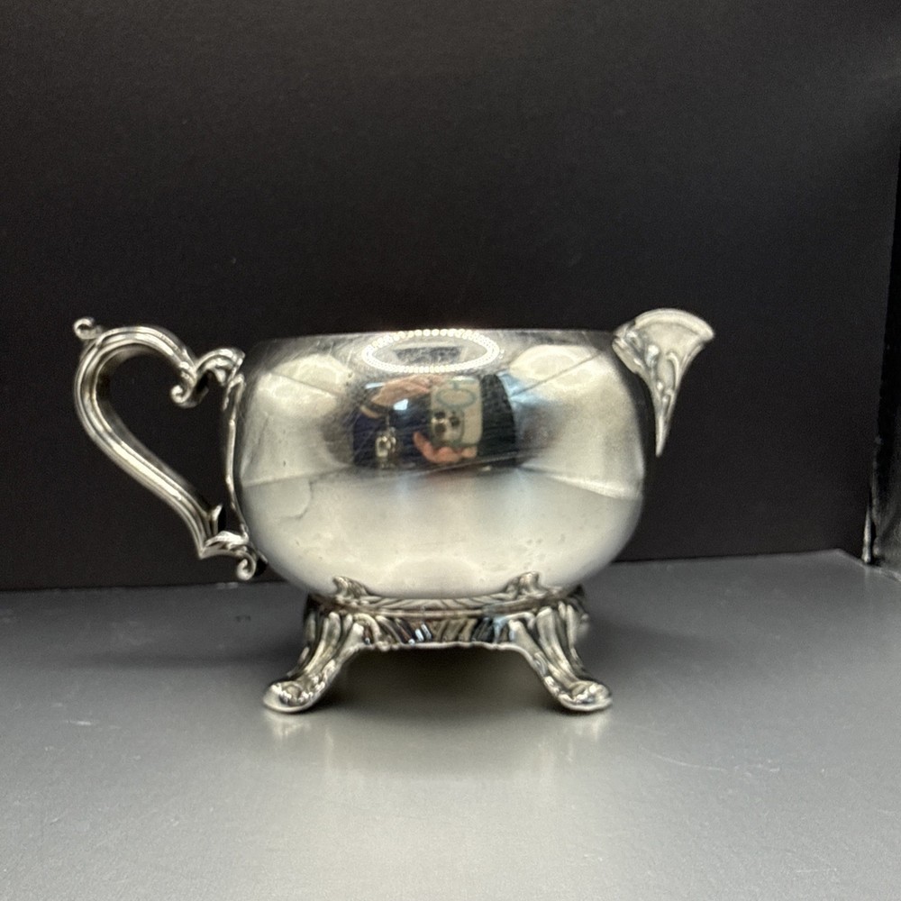 Silverplate Cream And Sugar Set