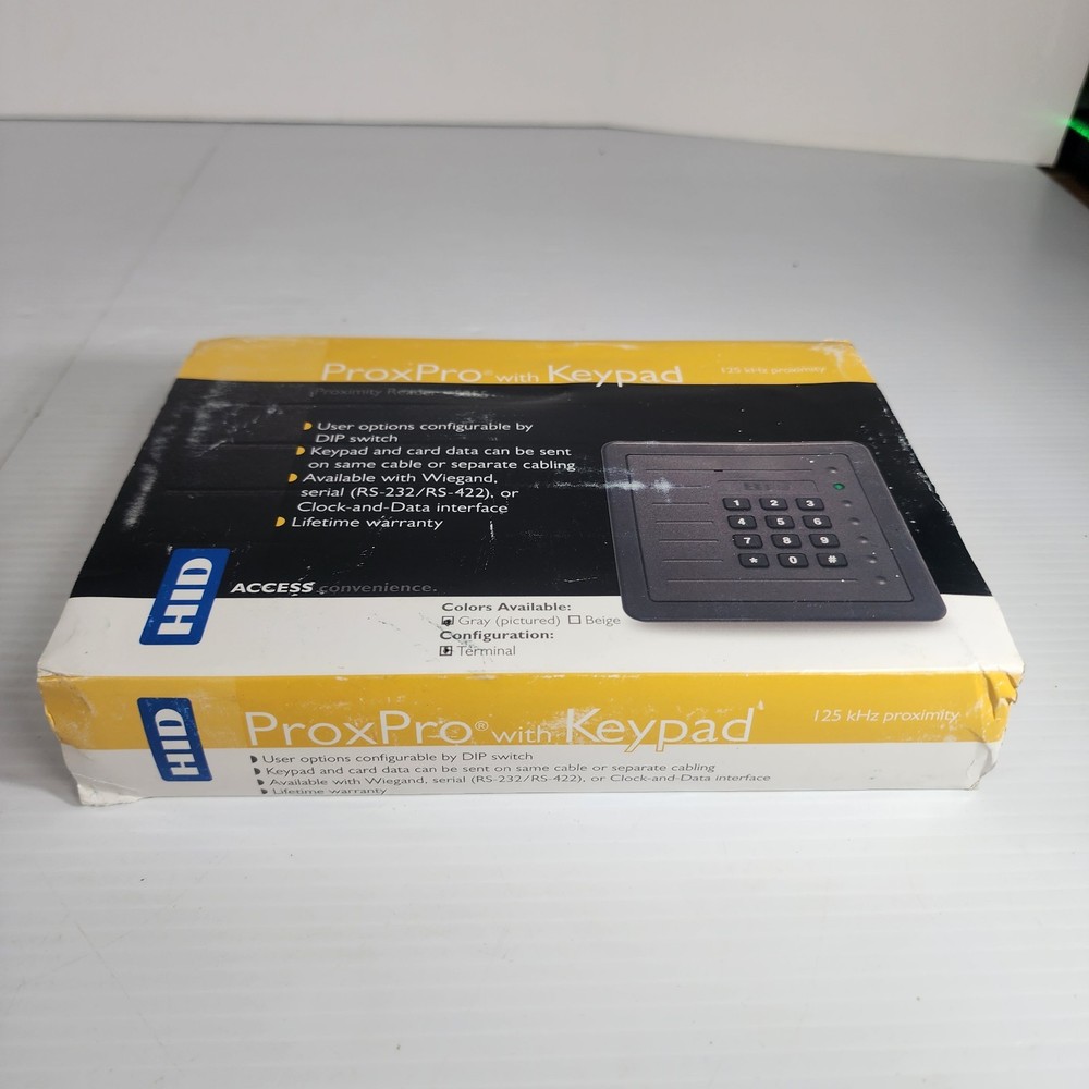 READ HID 5355AGK14 ProxPro with Keypad Access Control Reader Gray - Assa Abloy