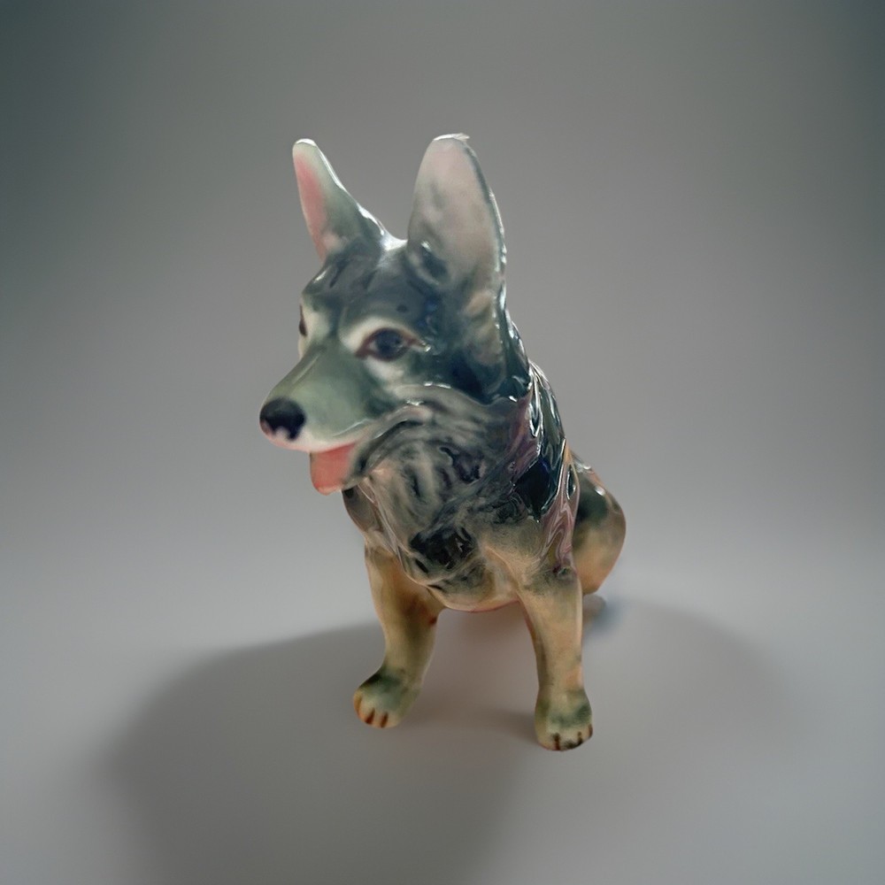 Vintage Ceramic German Shepherd Figurine