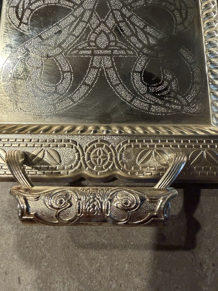 Vintage Silver Plated Serving Tray