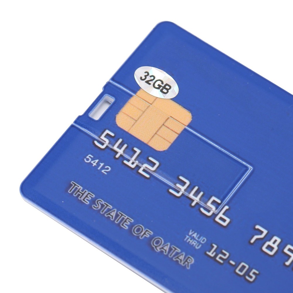 (32GB)Card Shaped U Disk Simple Unique USB Flash Drive For Data Storage File