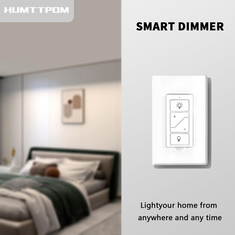 Humpptom Remote, Wireless Remote Control for Dimmer Switch, Wireless 3-Way by...