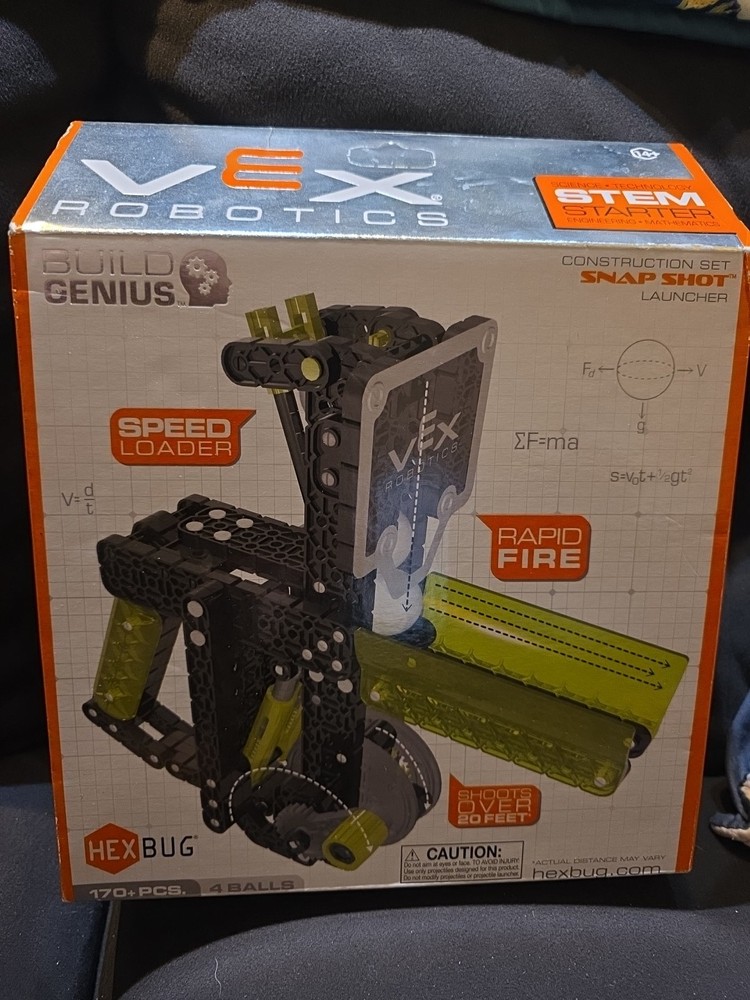 HEXBUG VEX Robotics Snap Shot Launcher Construction Set Rapid Fire Speed Loader