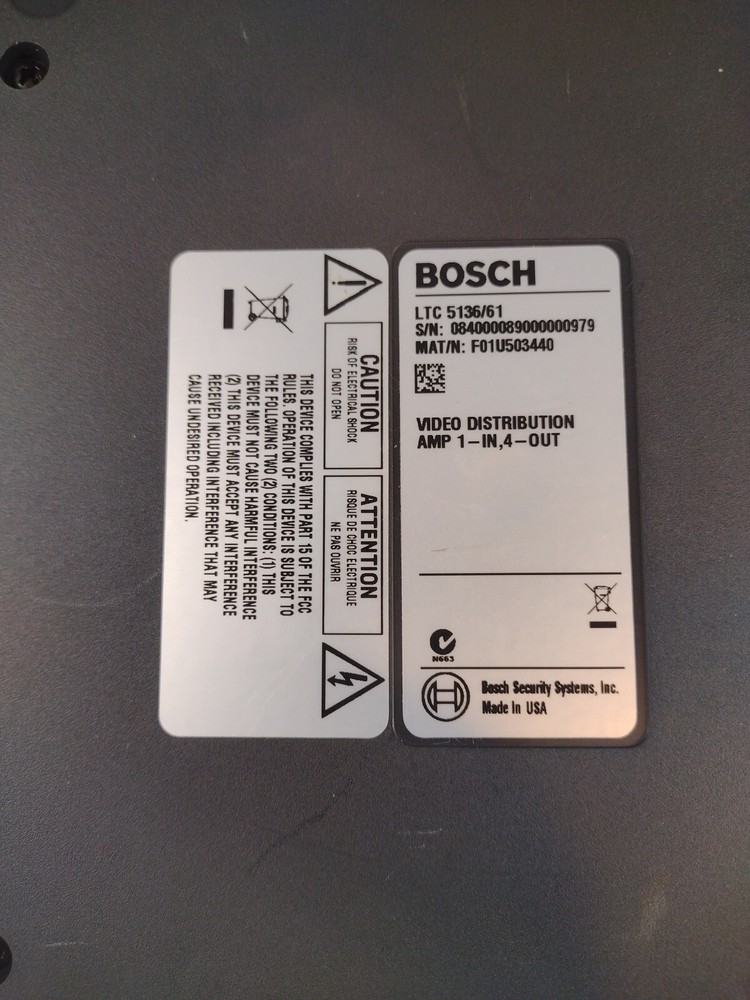 Bosch LTC 5136/61 AutoDome Controller Untested