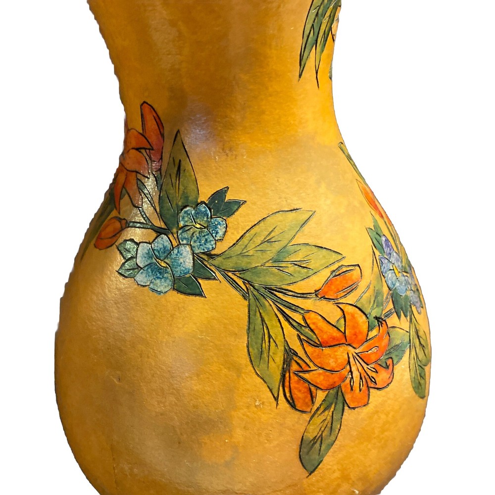 Gourd large signed Hand Painted Vintage