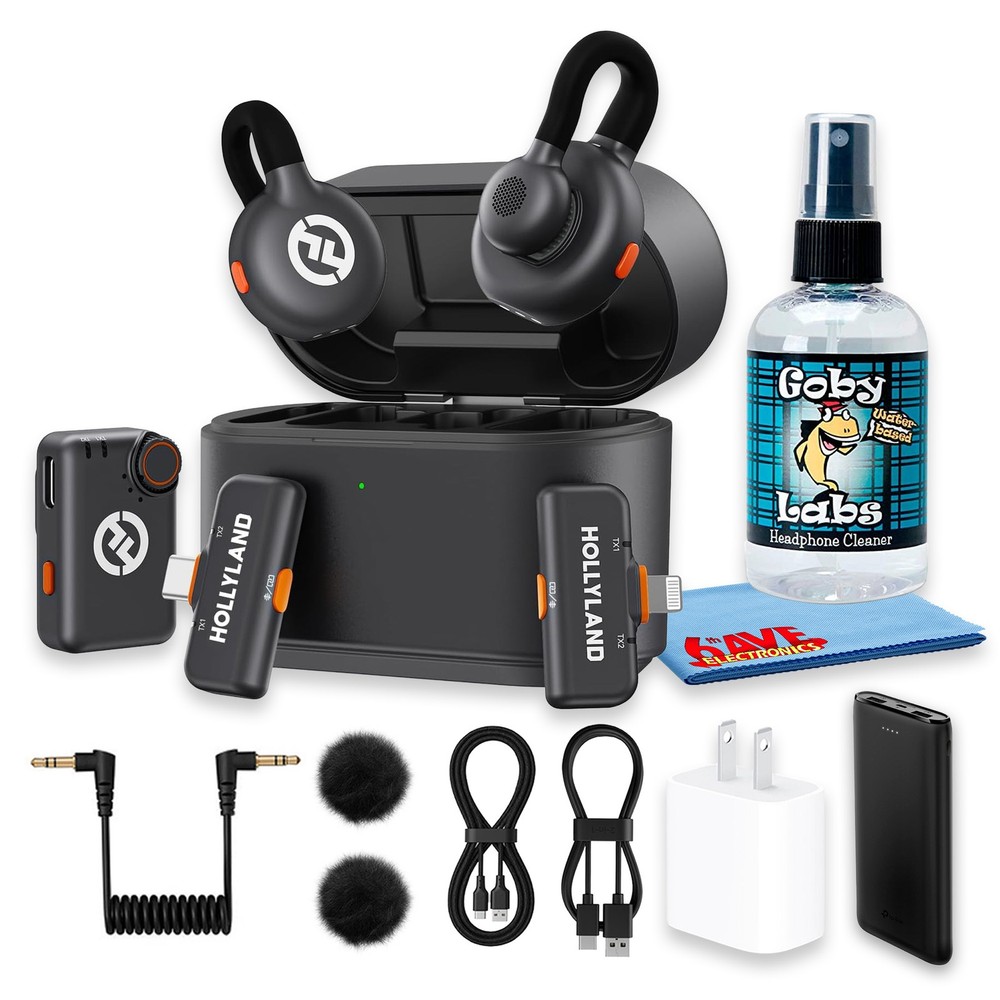 Hollyland LARK M2S Ultimate Combo Dual Wireless Microphone Bundle