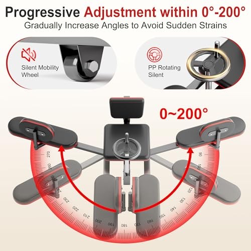 Leg Stretcher, 220LBS Stretcher Machine,200° Adjustable Split Machine for Red