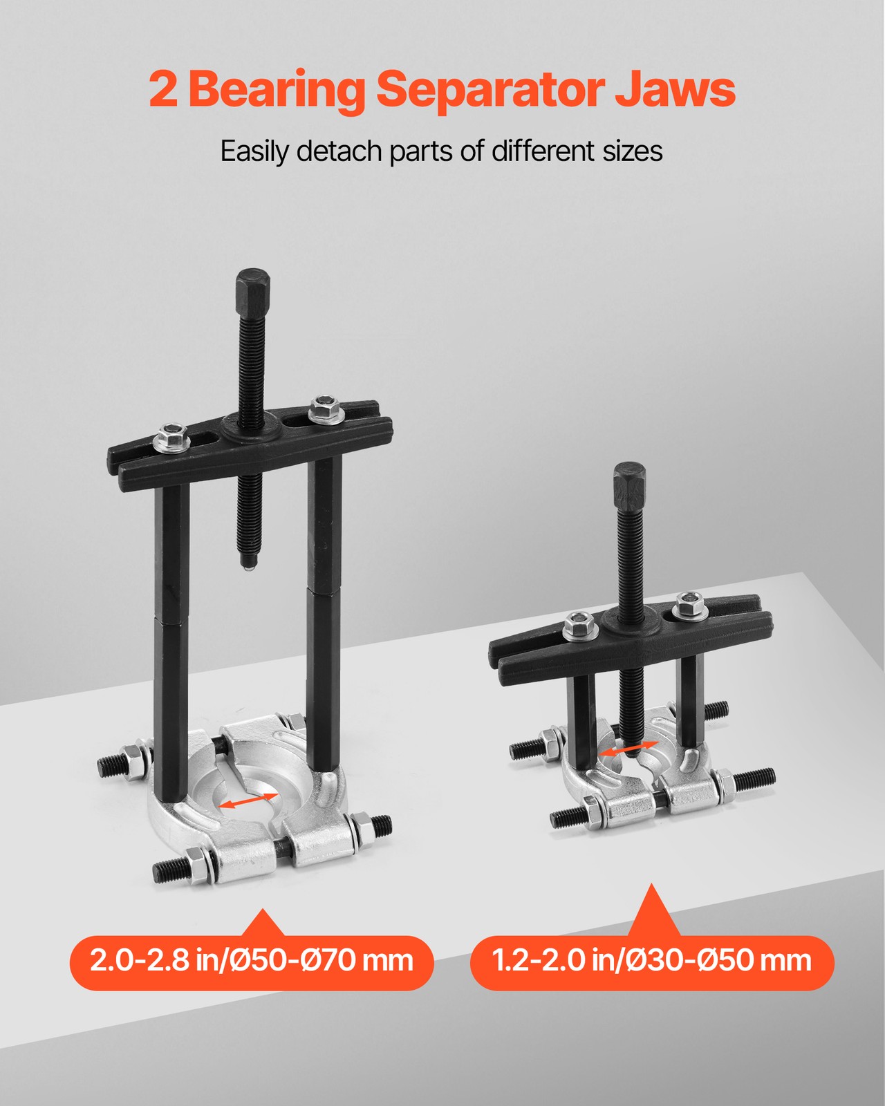 VEVOR 14 PCS Bearing Puller Set Bearing Separator Splitter Tool with Case 5 Ton