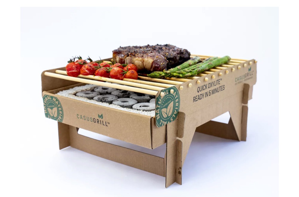 CasusGrill Disposable Single-Use Eco Quick Light-Up BBQ