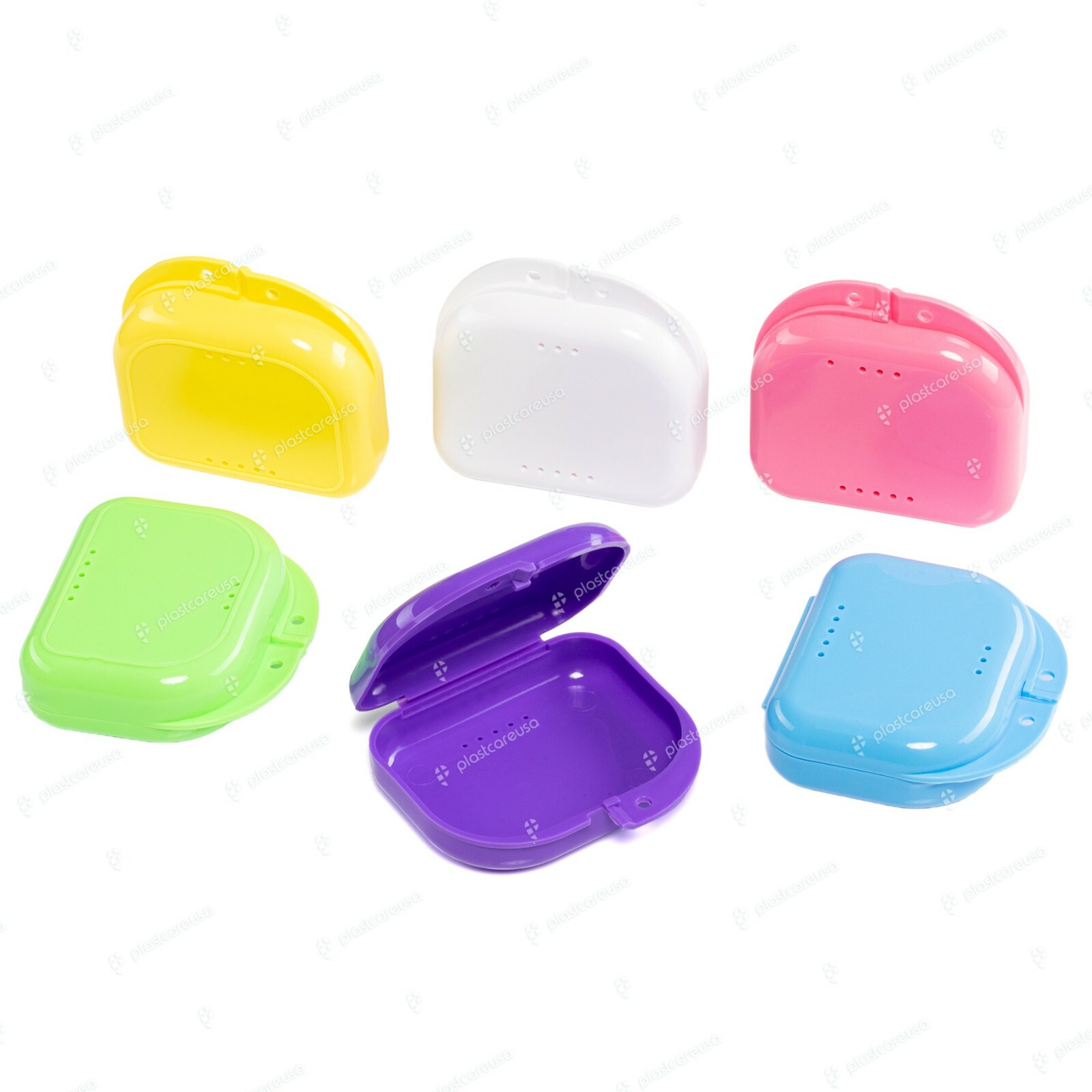 Sealed Assorted Dental Retainer Boxes Denture Case, Mouthguard Containers