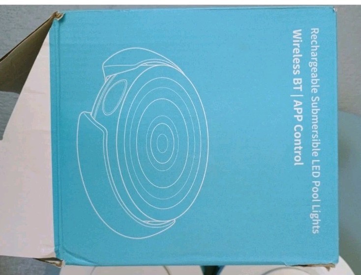 Rechargeable Submersible LED Pool Lights Wireless APP Control Waterproof 4 Pack